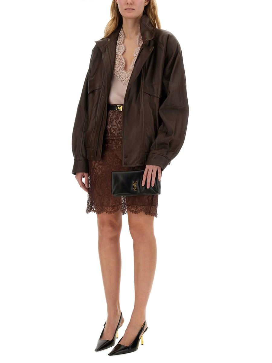 SAINT LAURENT GONNA A MATITA IN PIZZO Italy