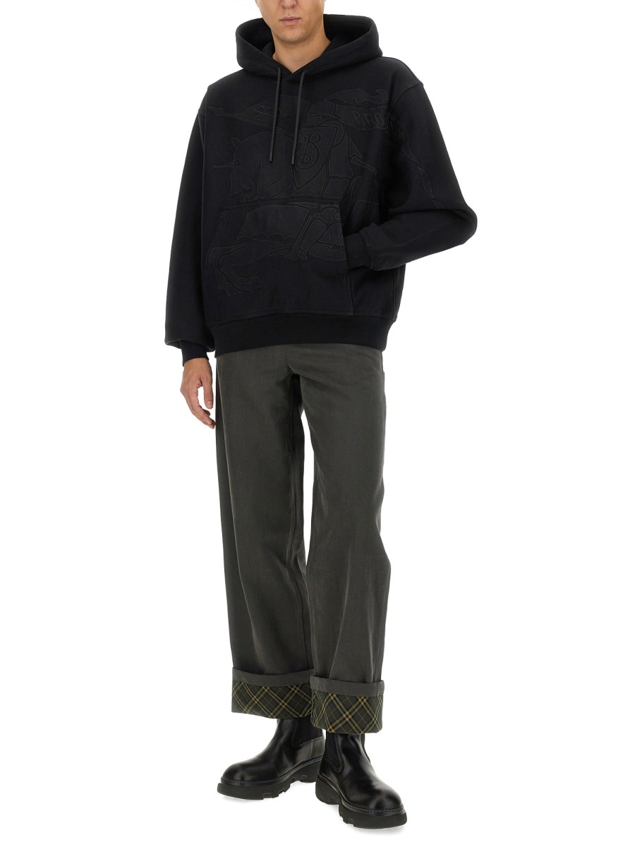 BURBERRY PANTALONE CARPENTER IN TWILL DI COTONE Promozione