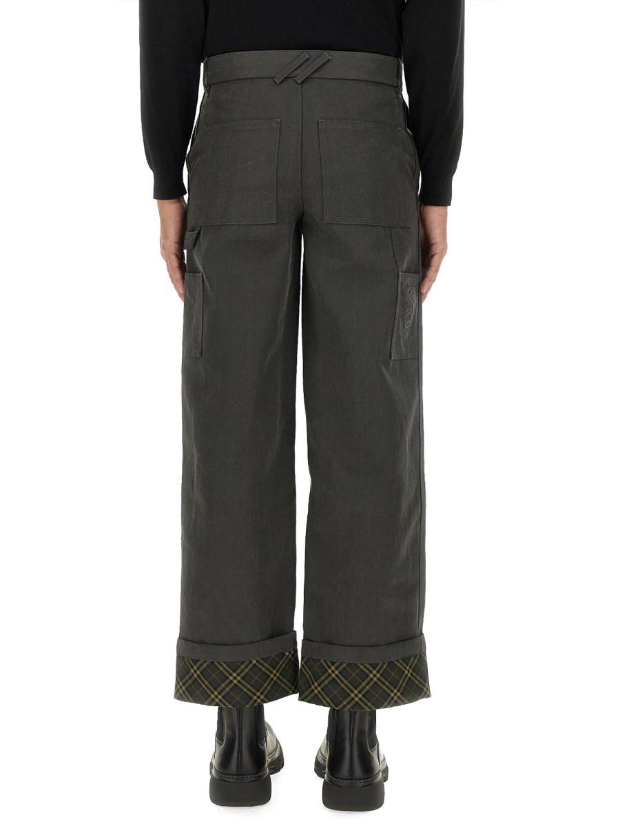 BURBERRY PANTALONE CARPENTER IN TWILL DI COTONE Promozione