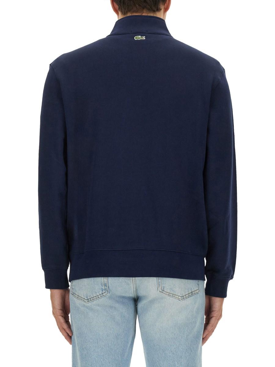 LACOSTE FELPA IN COTONE CON LOGO Spedizione Gratuita