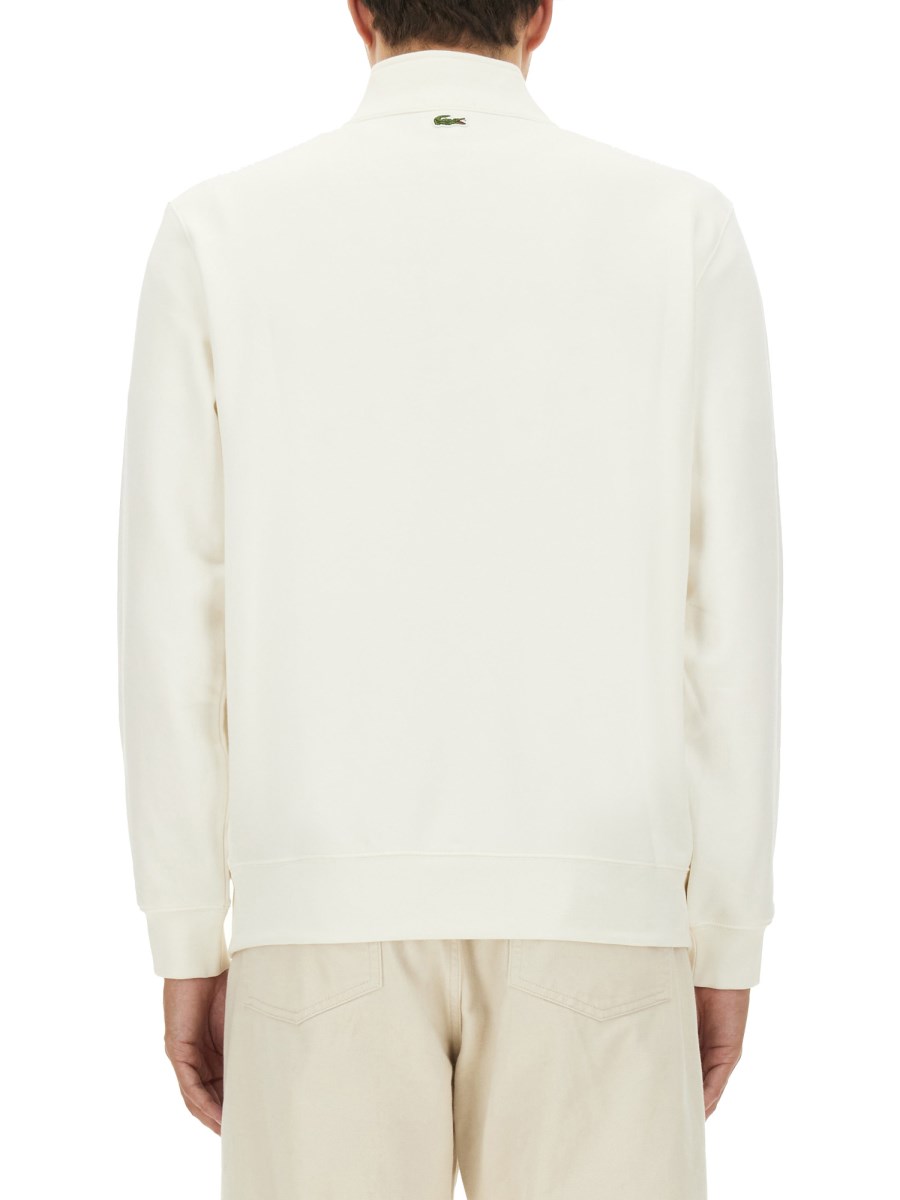 LACOSTE FELPA IN COTONE CON LOGO Soddisfazione Garantita