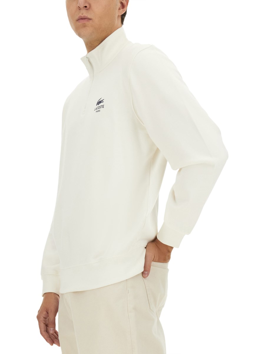 LACOSTE FELPA IN COTONE CON LOGO Soddisfazione Garantita