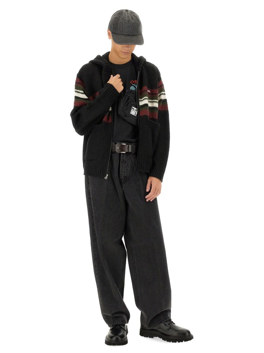 OBEY JEANS BAGGY FIT IN DENIM DI COTONE Negozi Online