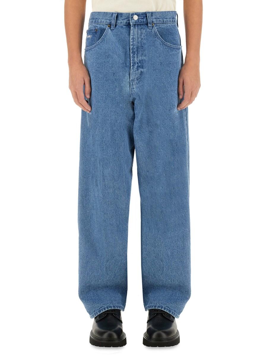OBEY JEANS BAGGY FIT IN DENIM DI COTONE