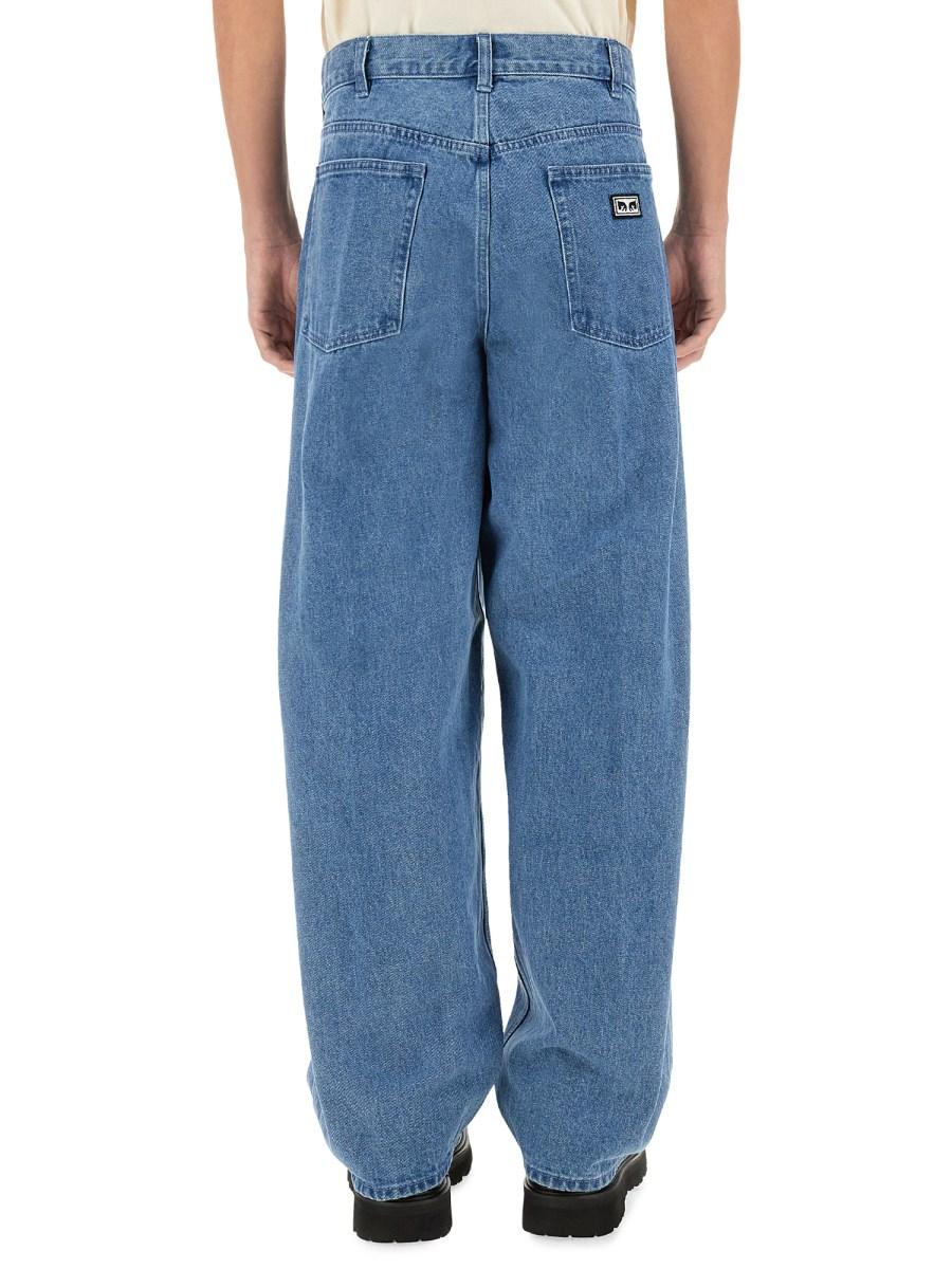 OBEY JEANS BAGGY FIT IN DENIM DI COTONE Acquista Ora