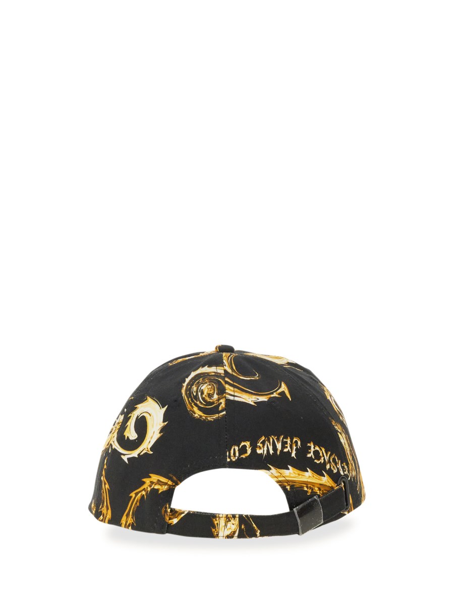 VERSACE JEANS COUTURE CAPPELLO DA BASEBALL CON LOGO CHROMO COUTURE Italia