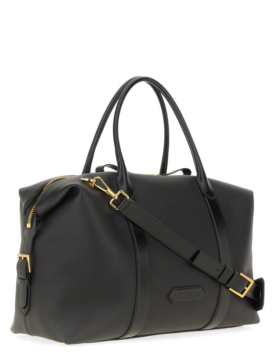 TOM FORD BORSA DA VIAGGIO IN PELLE CON FIBBIA LATERALE I Più Venduti