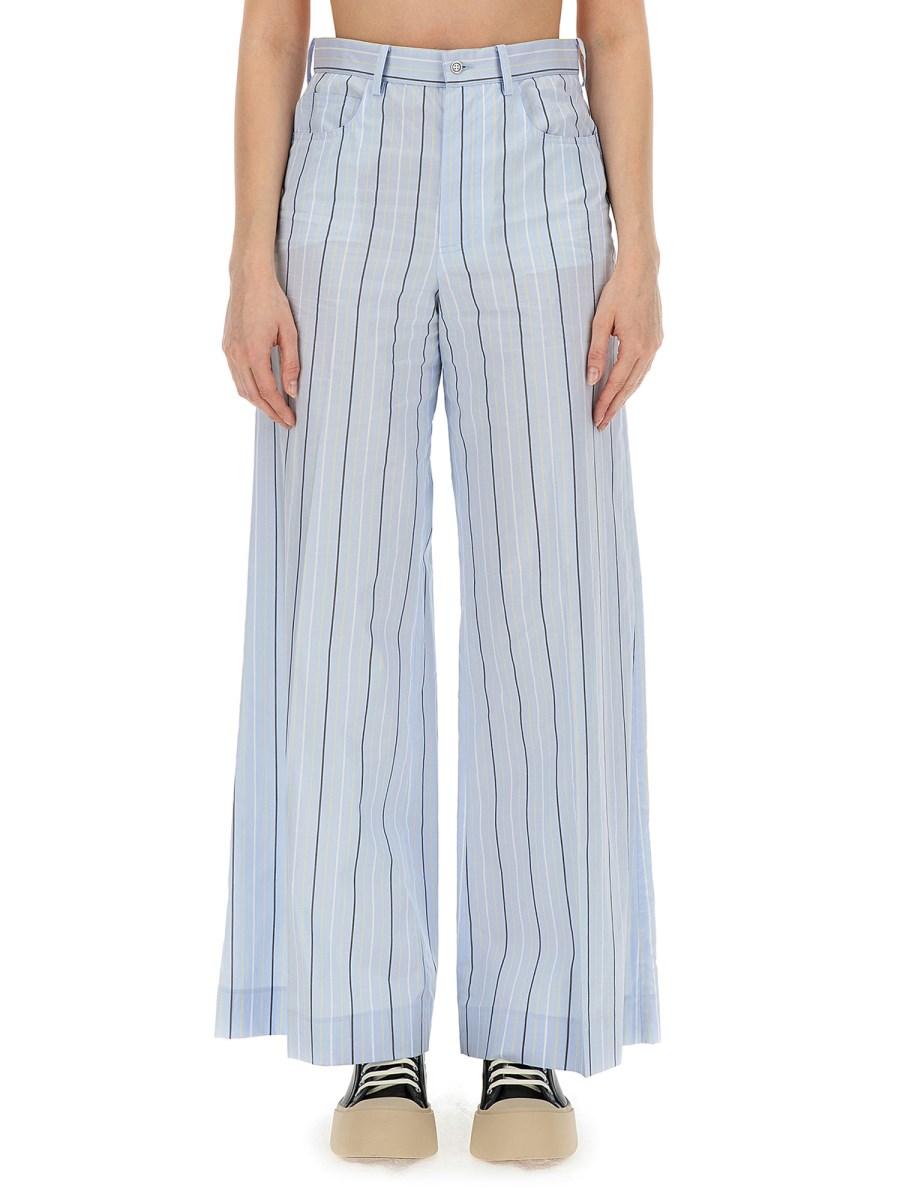 MARNI PANTALONE PALAZZO CON MOTIVO RIGA Qualità Garantita