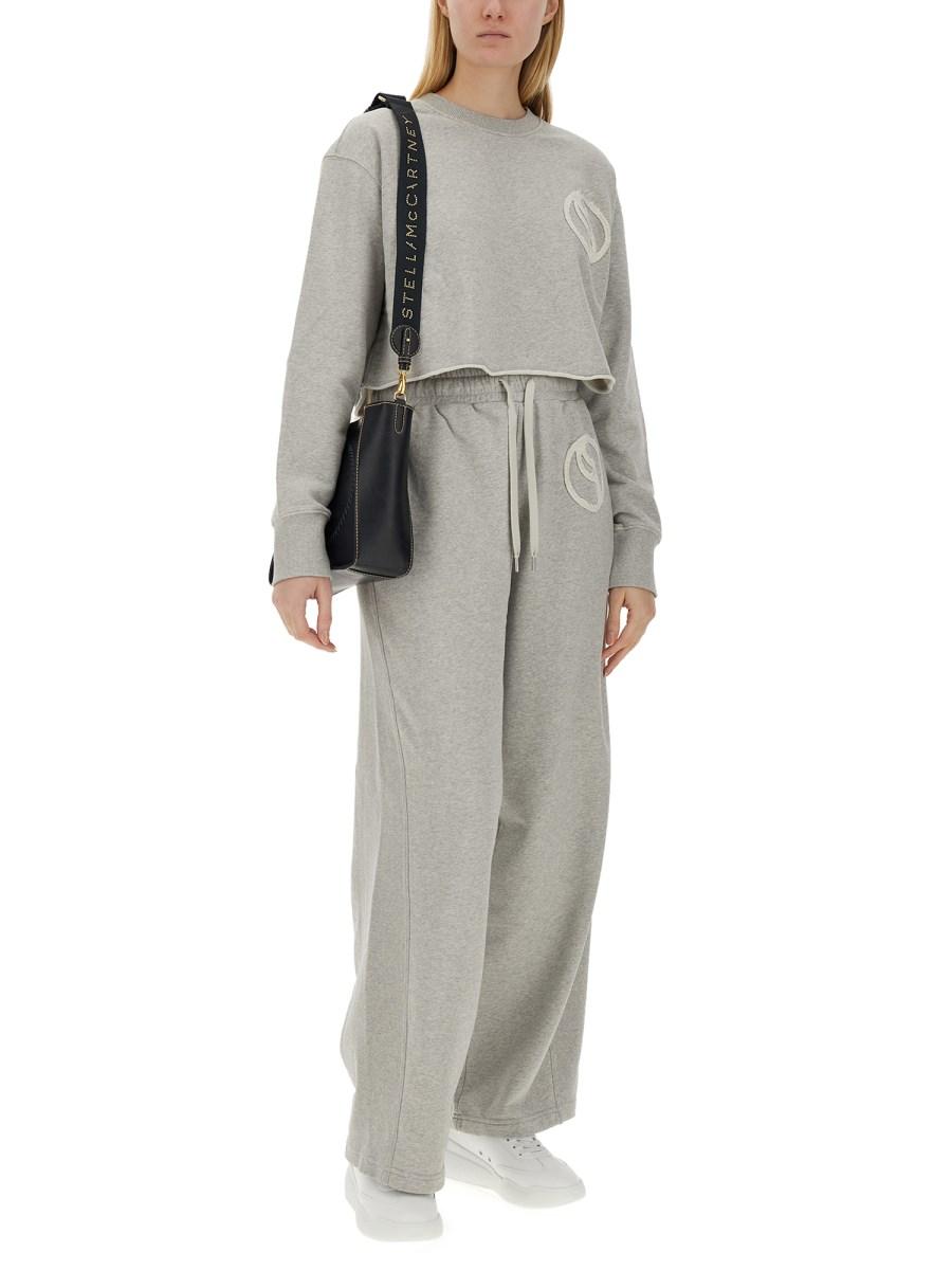 STELLA McCARTNEY FELPA IN COTONE CON LOGO Prezzo Ridotto