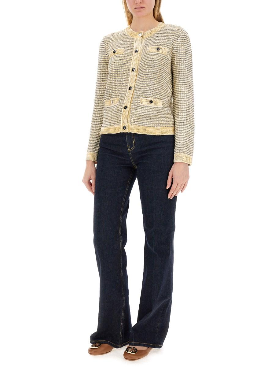 TORY BURCH CARDIGAN KENDRA IN VISCOSA Offerta