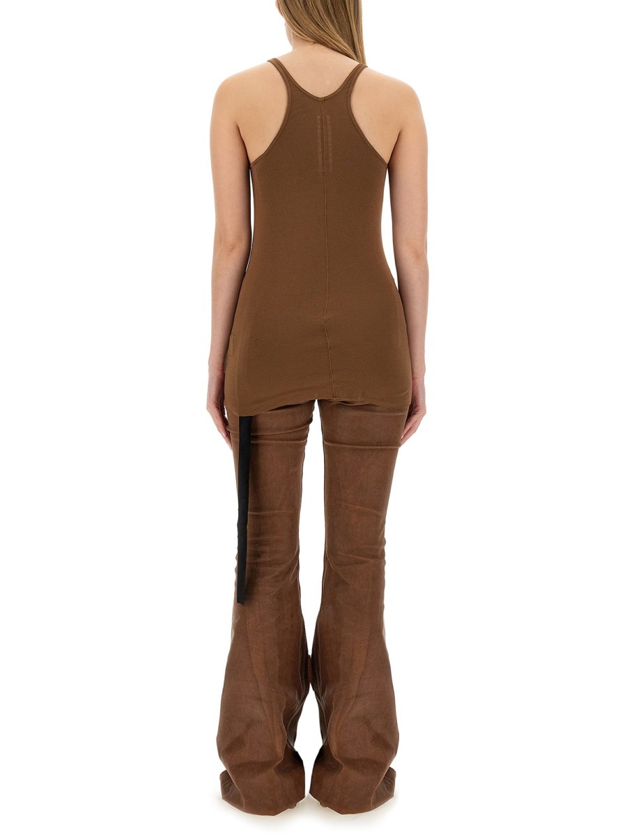 RICK OWENS DRKSHDW T-SHIRT "RACER BACK" IN COTONE Offerte