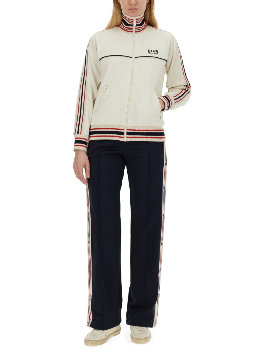 GOLDEN GOOSE PANTALONE JOGGING WIDE LEG In Linea