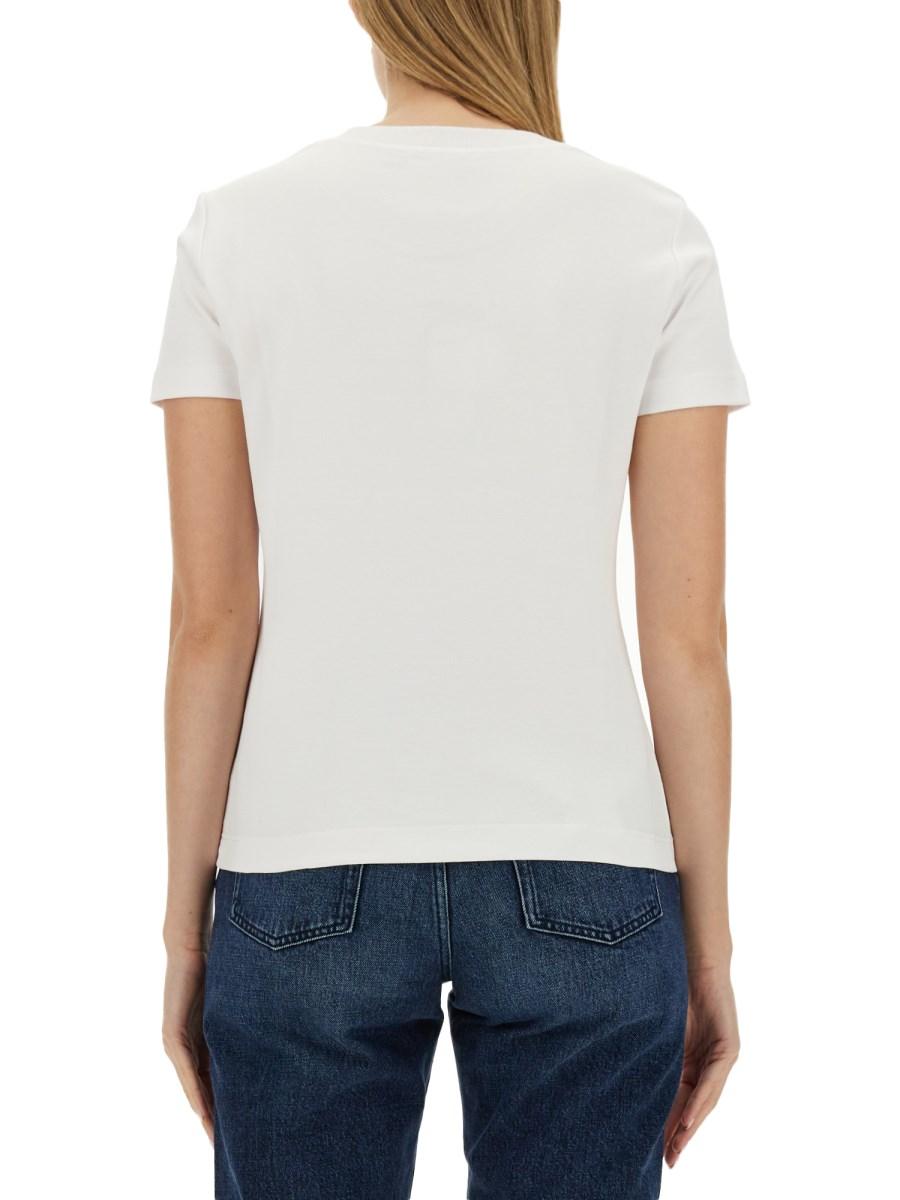 DOLCE & GABBANA T-SHIRT IN JERSEY DI COTONE CON LOGO Spedizione Gratuita