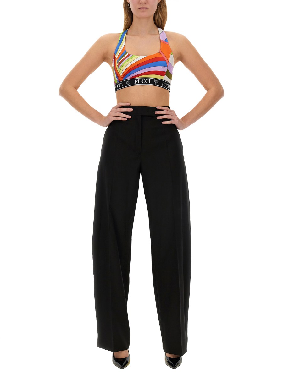 PUCCI TOP IN LYCRA CON STAMPA Sconto