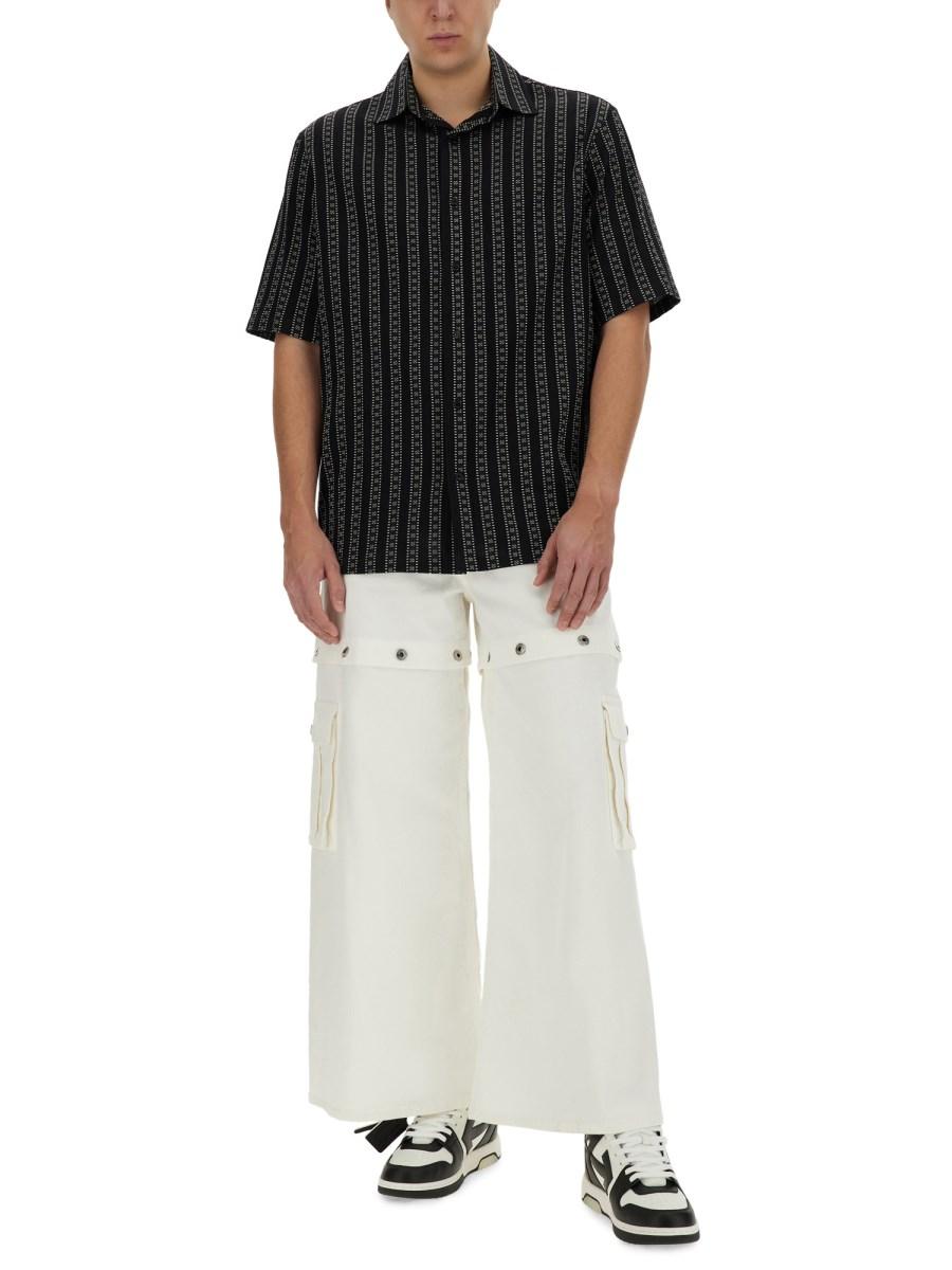OFF-WHITE CAMICIA DA BOWLING CON MOTIVO ARROW STRIPES Convenienza