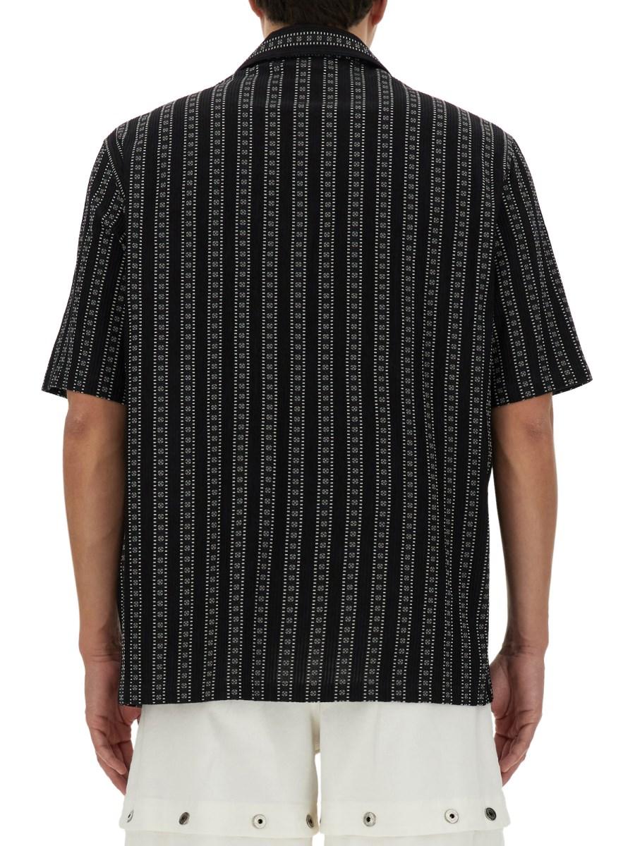 OFF-WHITE CAMICIA DA BOWLING CON MOTIVO ARROW STRIPES Convenienza