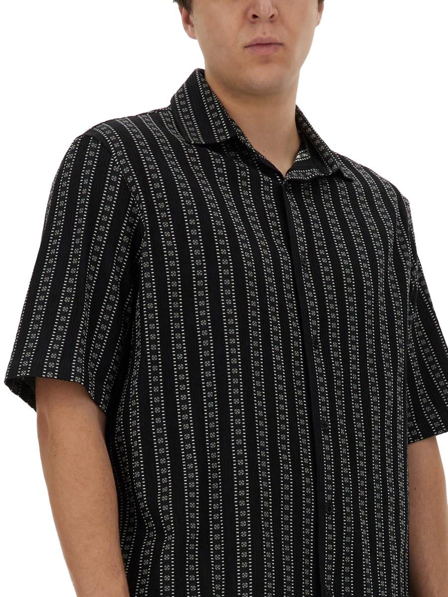 OFF-WHITE CAMICIA DA BOWLING CON MOTIVO ARROW STRIPES Convenienza