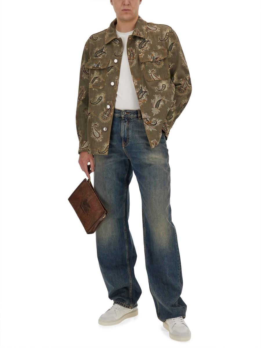 ETRO JEANS IN DENIM DI COTONE In Vendita
