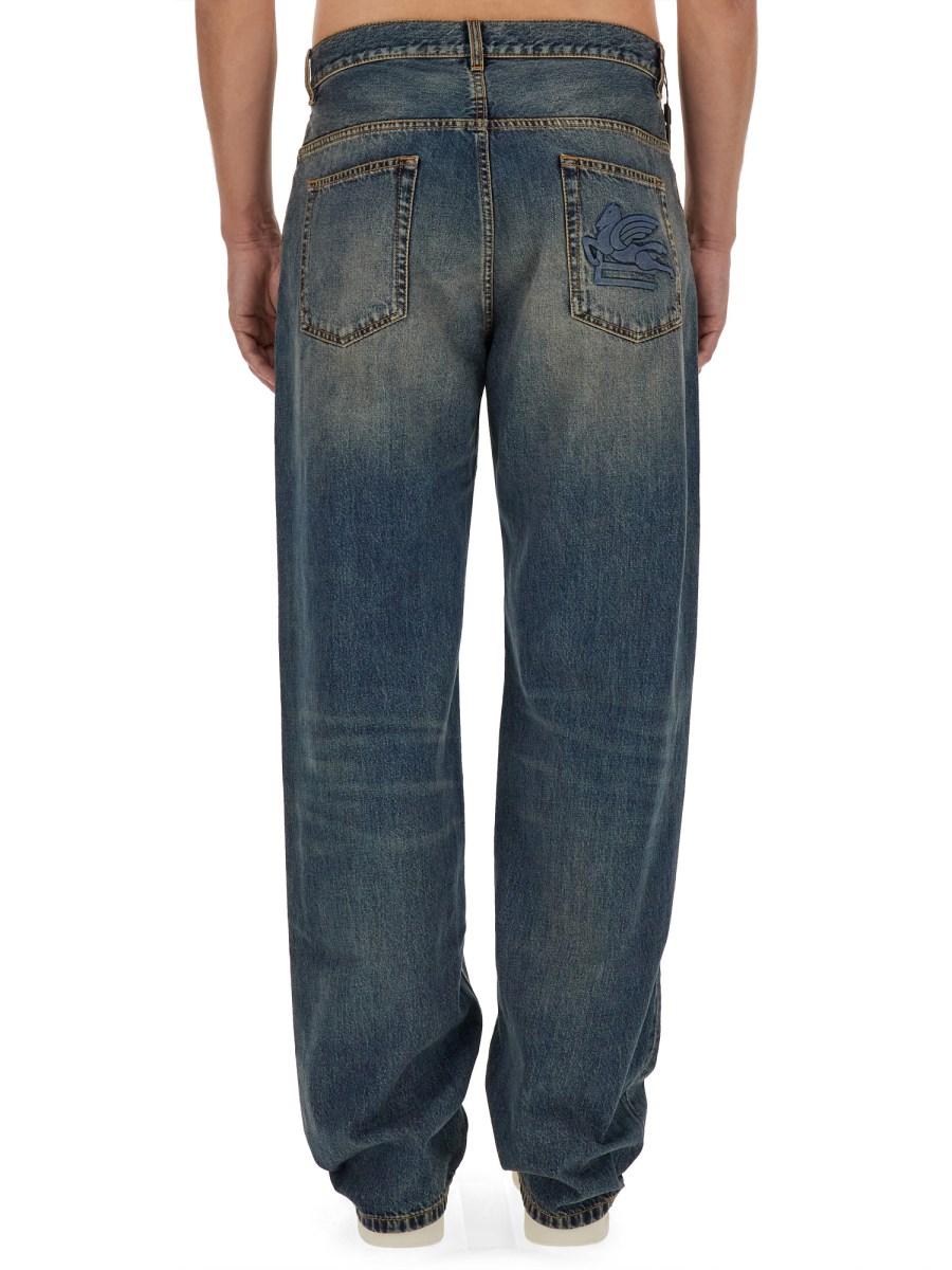 ETRO JEANS IN DENIM DI COTONE In Vendita