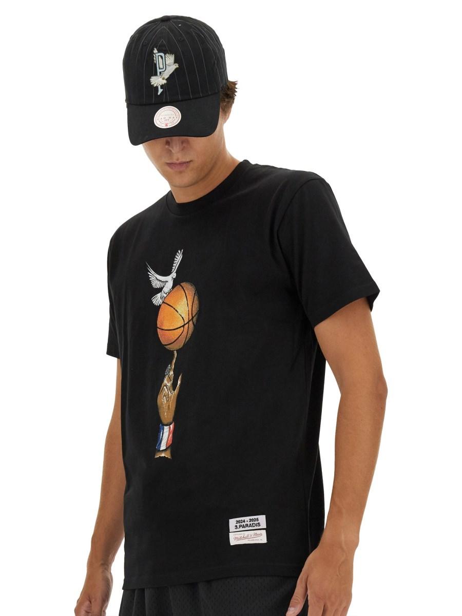 3.PARADIS CAPPELLO MITCHELL & NESS AND THE NBA IN COTONE CON RICAMO DOVE Vendita Economica