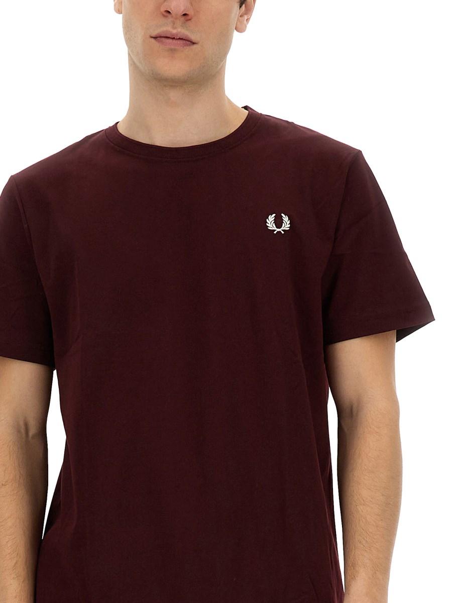 FRED PERRY T-SHIRT IN JERSEY DI COTONE CON LOGO Moda