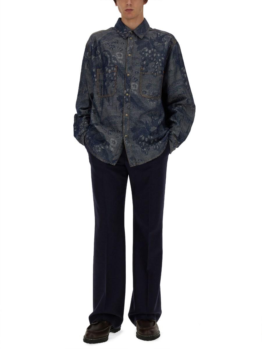 ETRO CAMICIA IN COTONE CON MOTIVO PAISLEY Italy