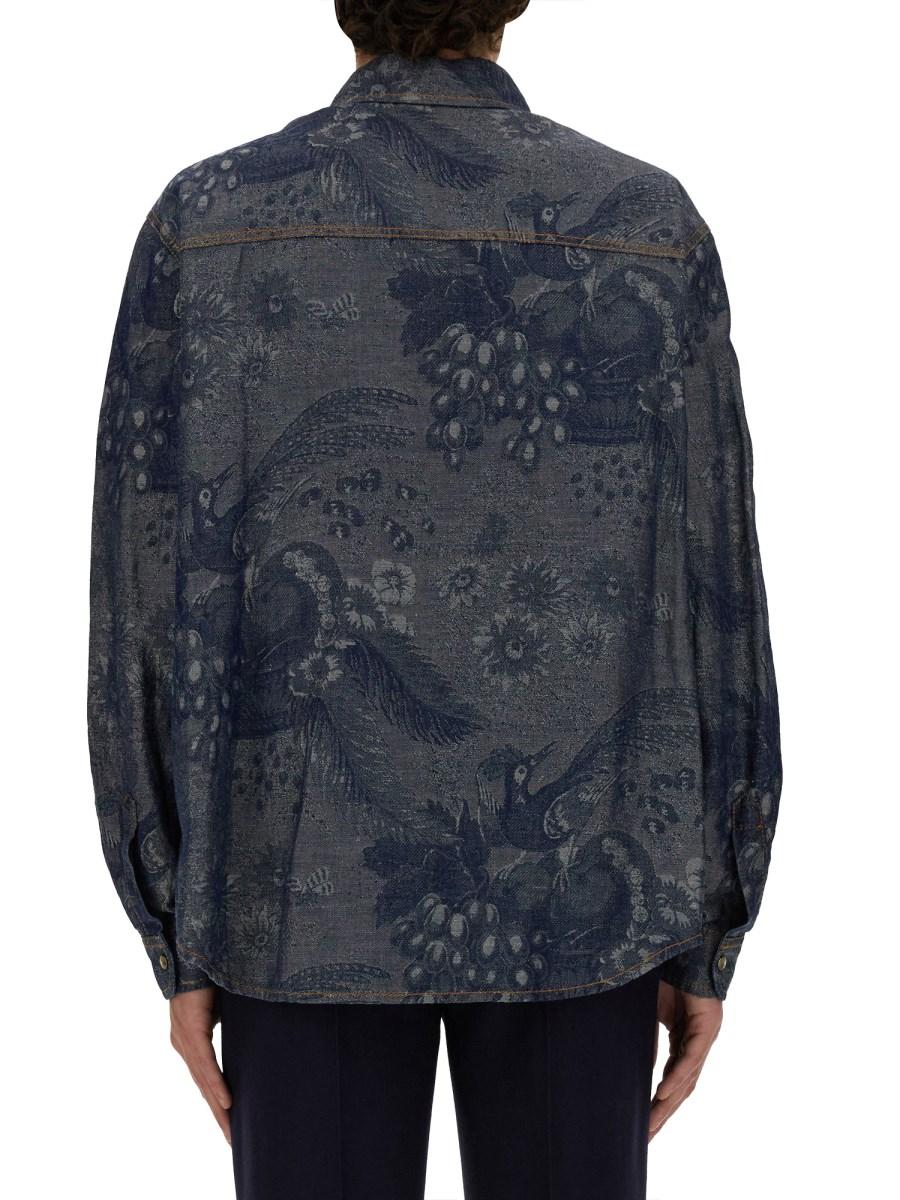 ETRO CAMICIA IN COTONE CON MOTIVO PAISLEY Italy