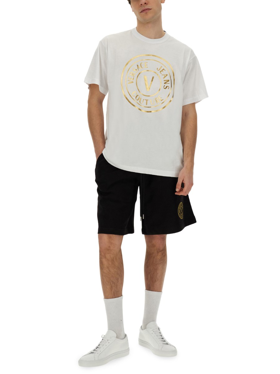 VERSACE JEANS COUTURE T-SHIRT CON LOGO Nuovo