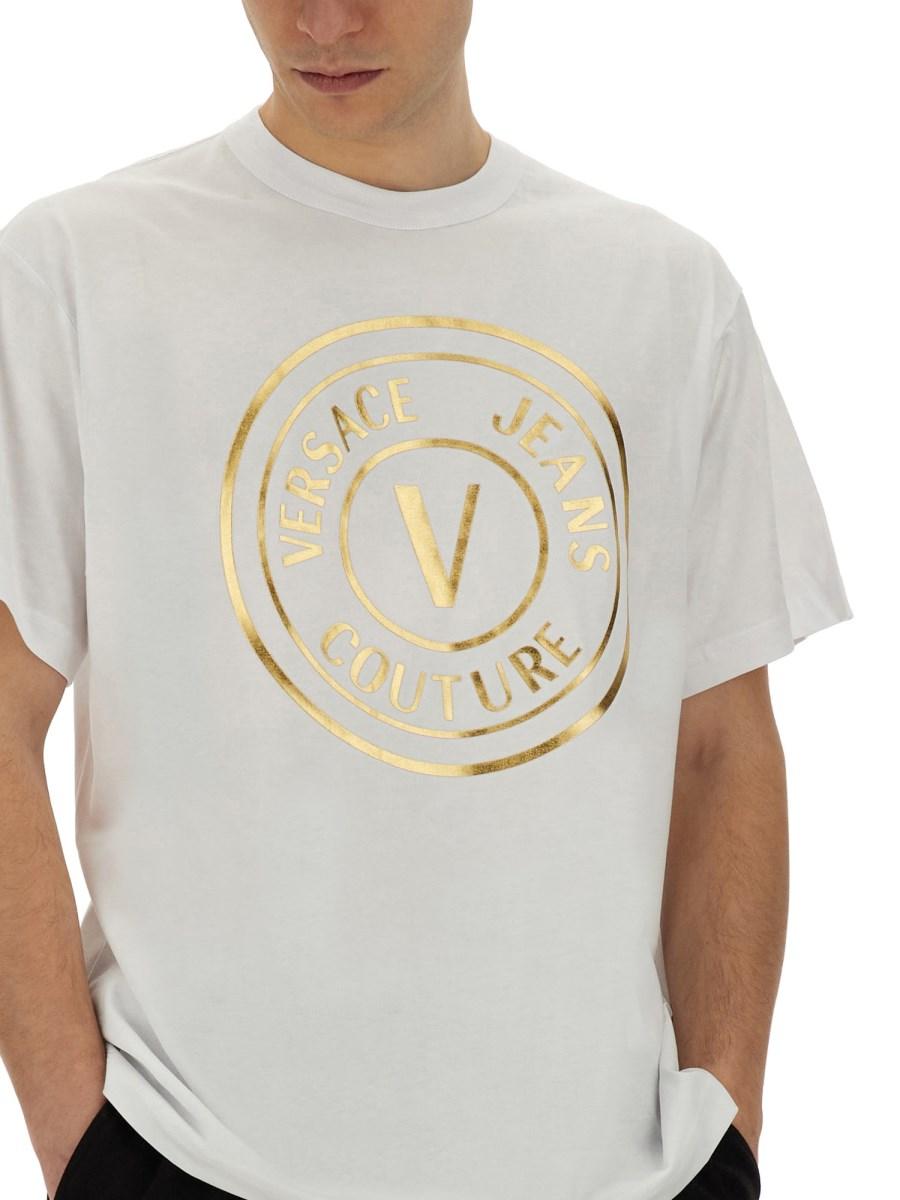 VERSACE JEANS COUTURE T-SHIRT CON LOGO Nuovo