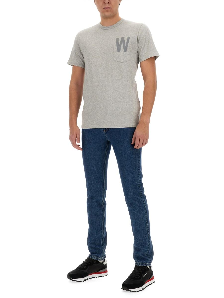WOOLRICH T-SHIRT CON LOGO Qualità