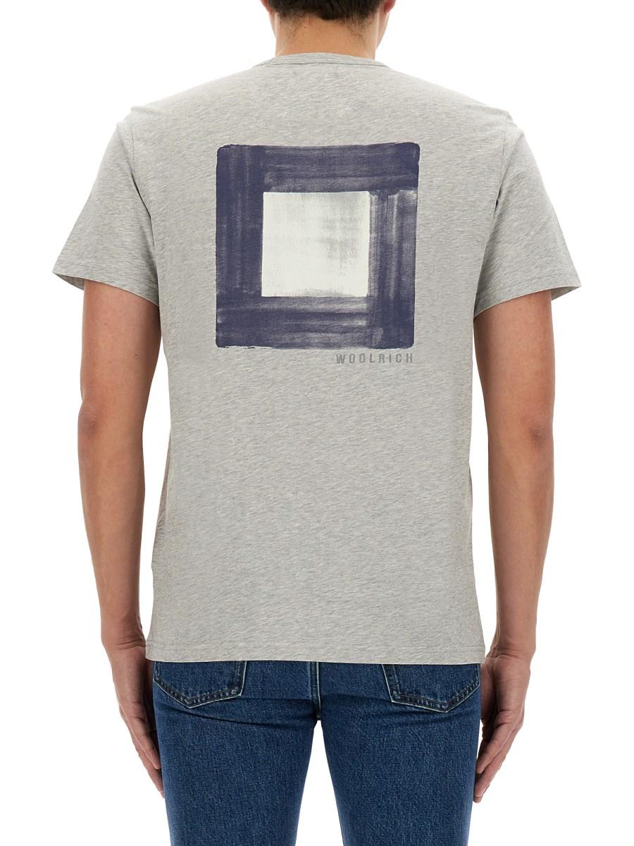 WOOLRICH T-SHIRT CON LOGO Qualità