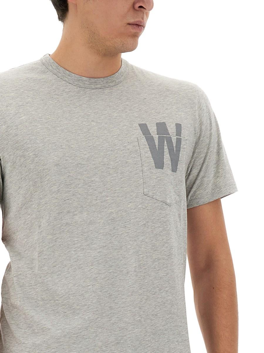 WOOLRICH T-SHIRT CON LOGO Qualità