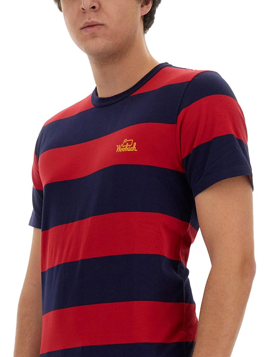 WOOLRICH T-SHIRT A RIGHE Vendita