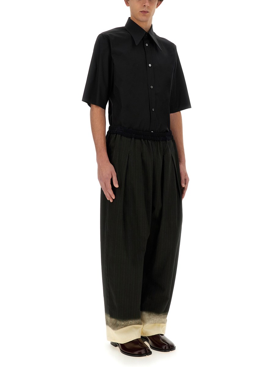 MAISON MARGIELA PANTALONE GESSATO TROMPE L'OEIL Promozione Limitata