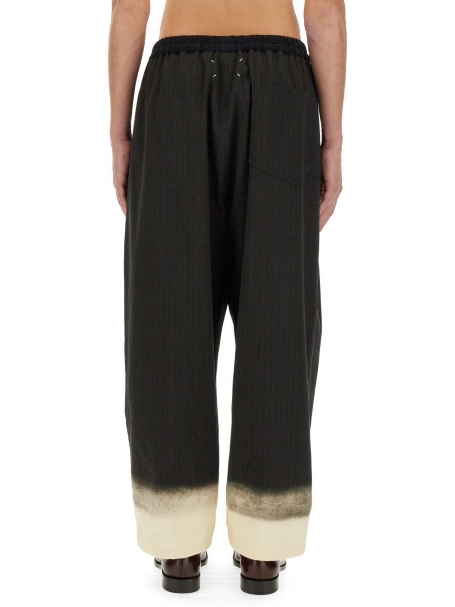 MAISON MARGIELA PANTALONE GESSATO TROMPE L'OEIL Promozione Limitata
