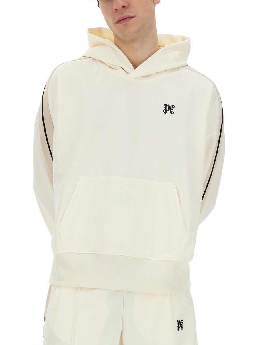 PALM ANGELS FELPA MONOGRAM IN TESSUTO TECNICO Fino Al -60%