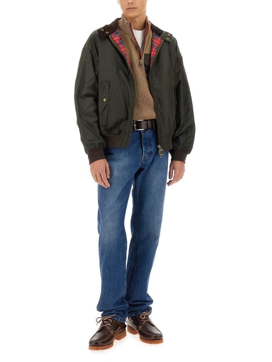 BARACUTA X BARBOUR GIACCA G9 HARRINGTON IN COTONE Sconto