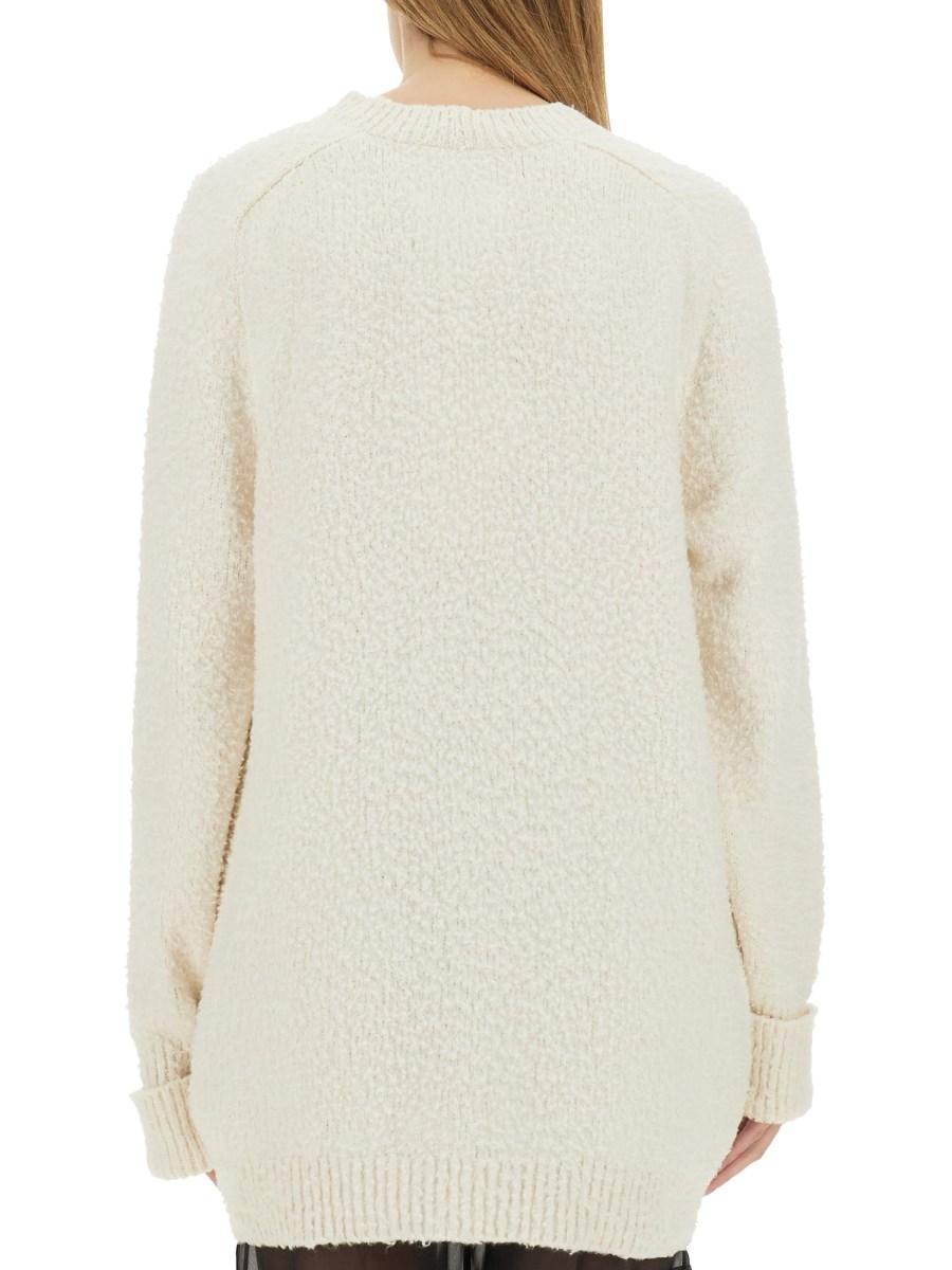MAISON MARGIELA CARDIGAN OVERSIZE EFFETTO INFELTRITO Nuova