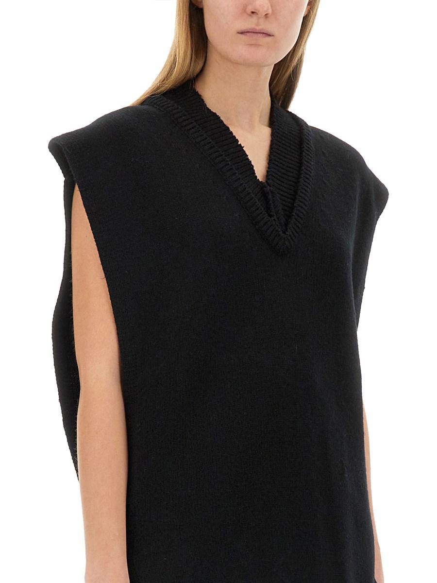 MAISON MARGIELA GILET IN MAGLIA A STRATI Moda