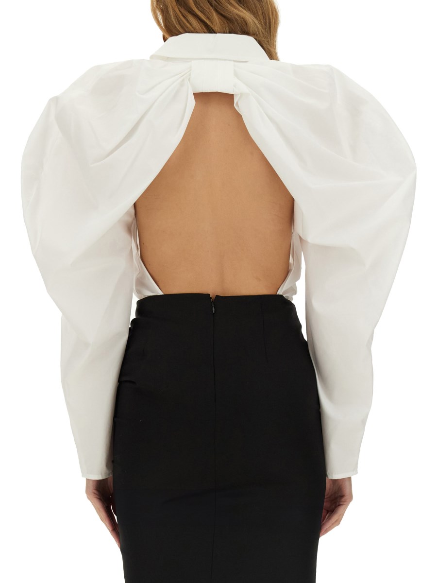 NINA RICCI CAMICIA "HALTER" CON FIOCCO Qualità Garantita