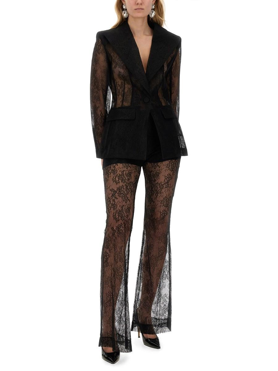 NINA RICCI PANTALONE SVASATO IN PIZZO CHANTILLY Acquista Ora
