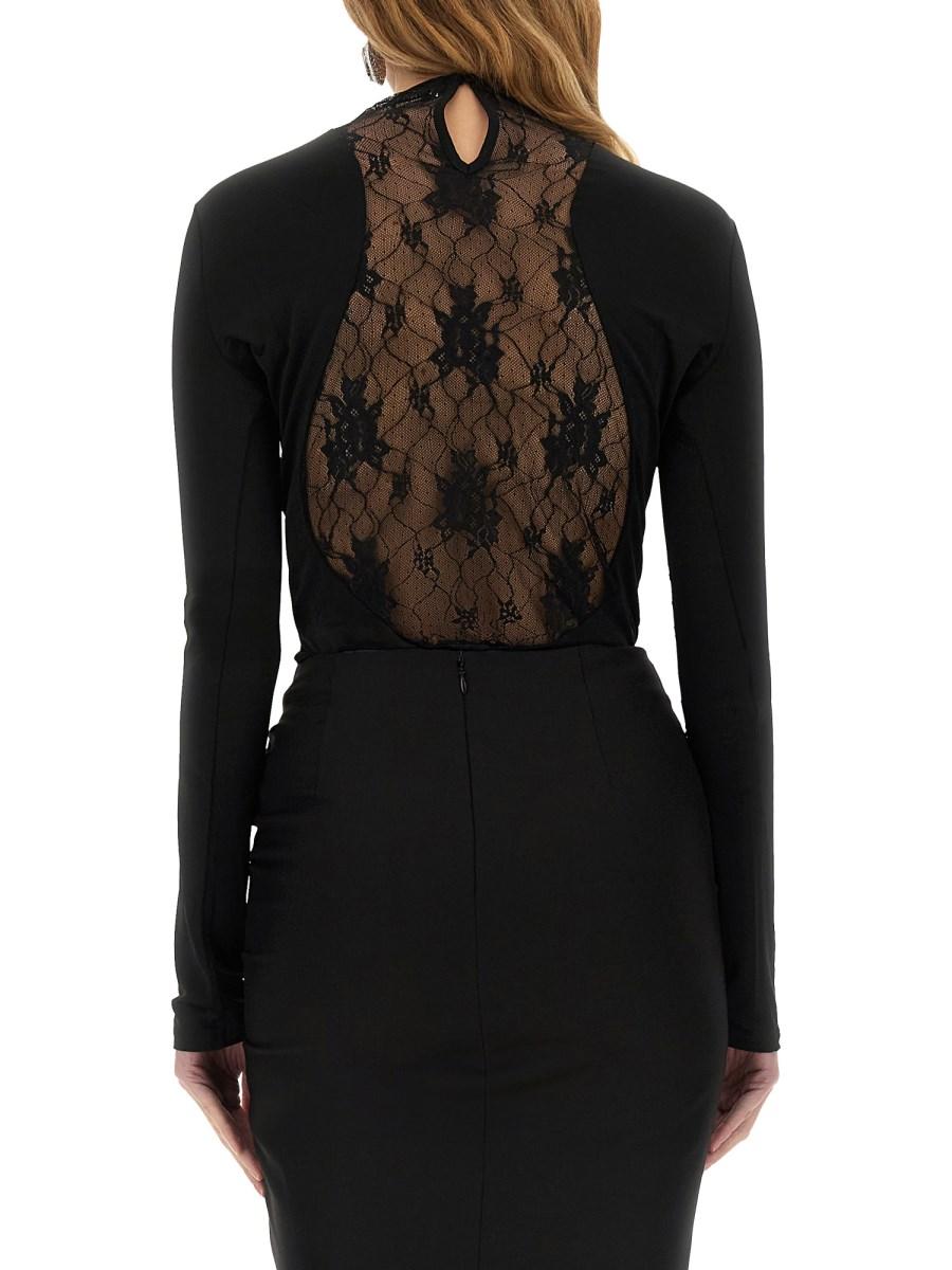 NINA RICCI TOP CON INSERTO IN PIZZO Promozione Limitata