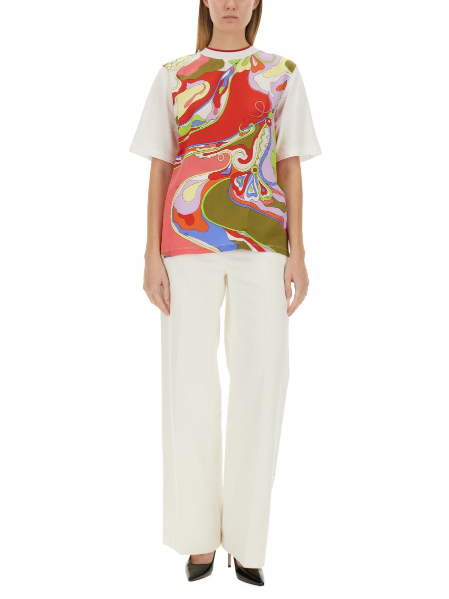 PUCCI T-SHIRT IN COTONE CON STAMPA Online