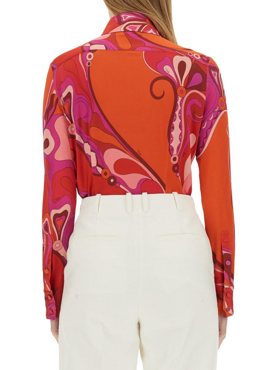 PUCCI CAMICIA CON STAMPA ORCHIDEE Saldi