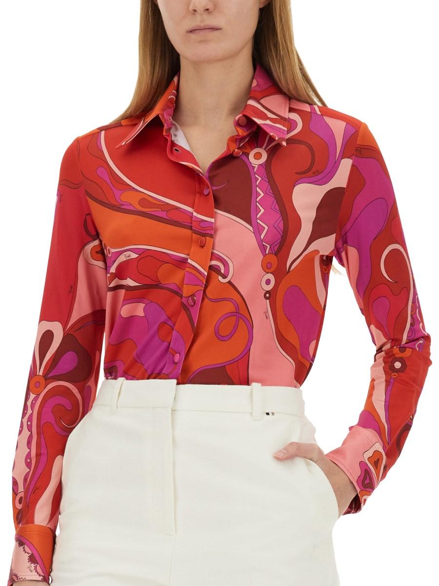 PUCCI CAMICIA CON STAMPA ORCHIDEE Saldi