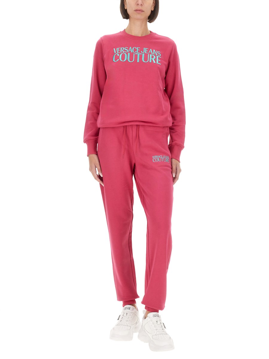 VERSACE JEANS COUTURE FELPA IN COTONE CON LOGO Moda