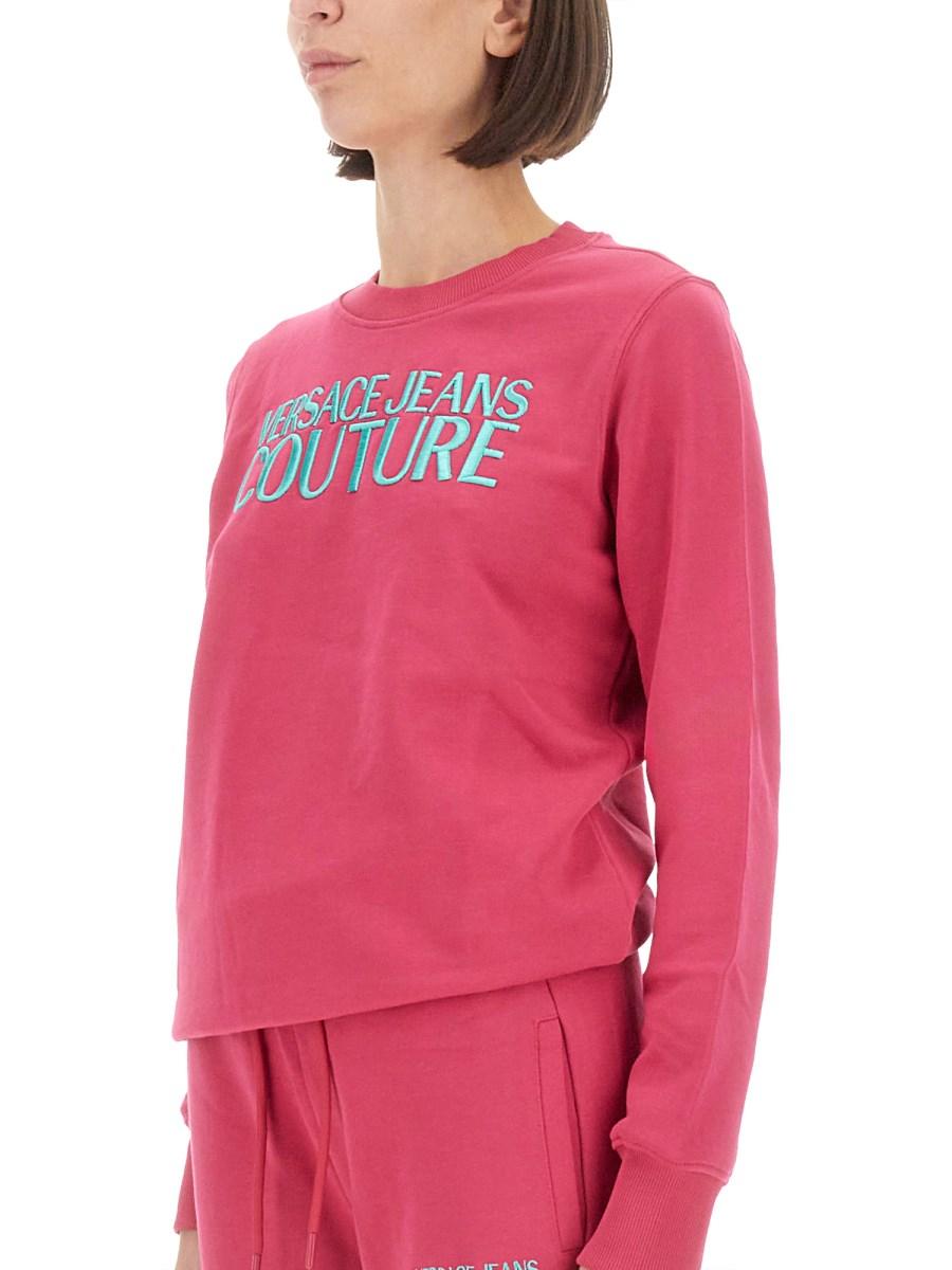VERSACE JEANS COUTURE FELPA IN COTONE CON LOGO Moda