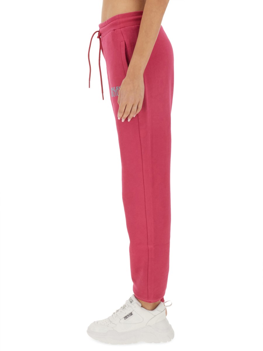 VERSACE JEANS COUTURE PANTALONE JOGGING CON LOGO In Saldo