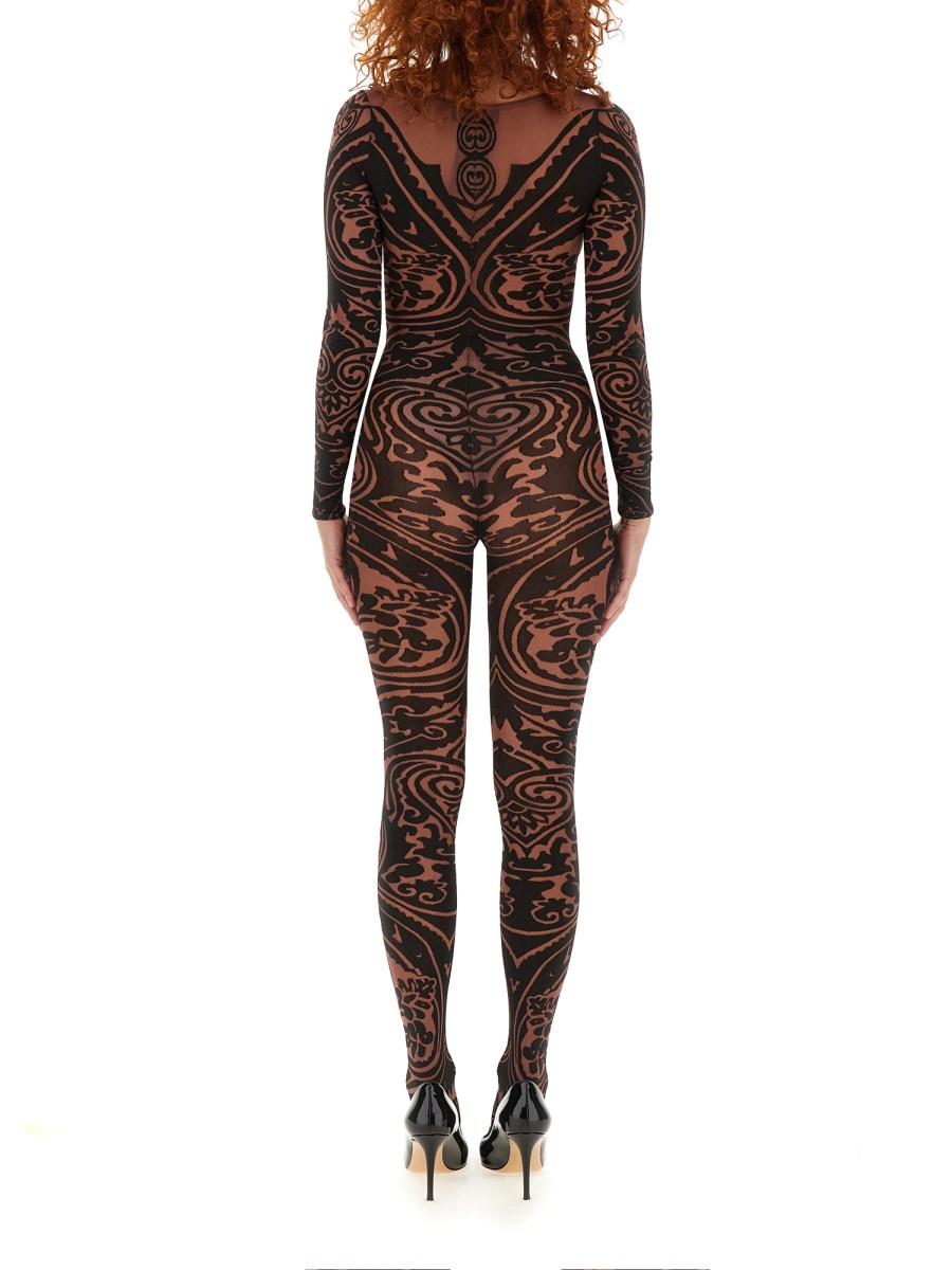 ETRO X WOLFORD BODYSUIT ETRO X WOLFORD IN NYLON CON MOTIVO PAISLEY TATTOO Latest fashion