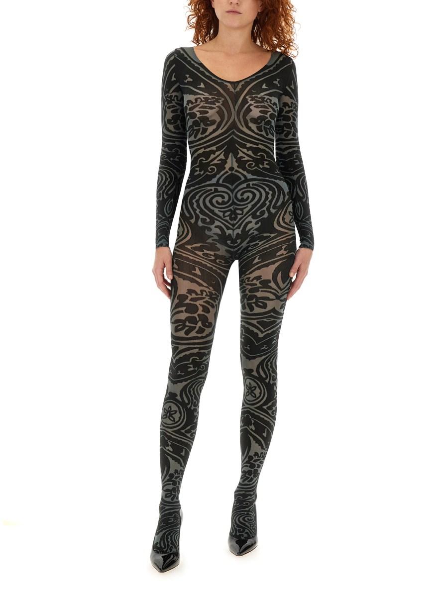 ETRO X WOLFORD BODYSUIT ETRO X WOLFORD IN NYLON CON MOTIVO PAISLEY TATTOO Prezzo Ridotto